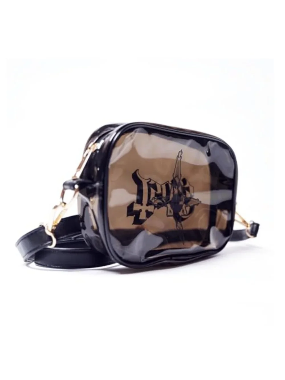 Clear PVC Crossbody Bag with Adjustable Strap, Concert Essential